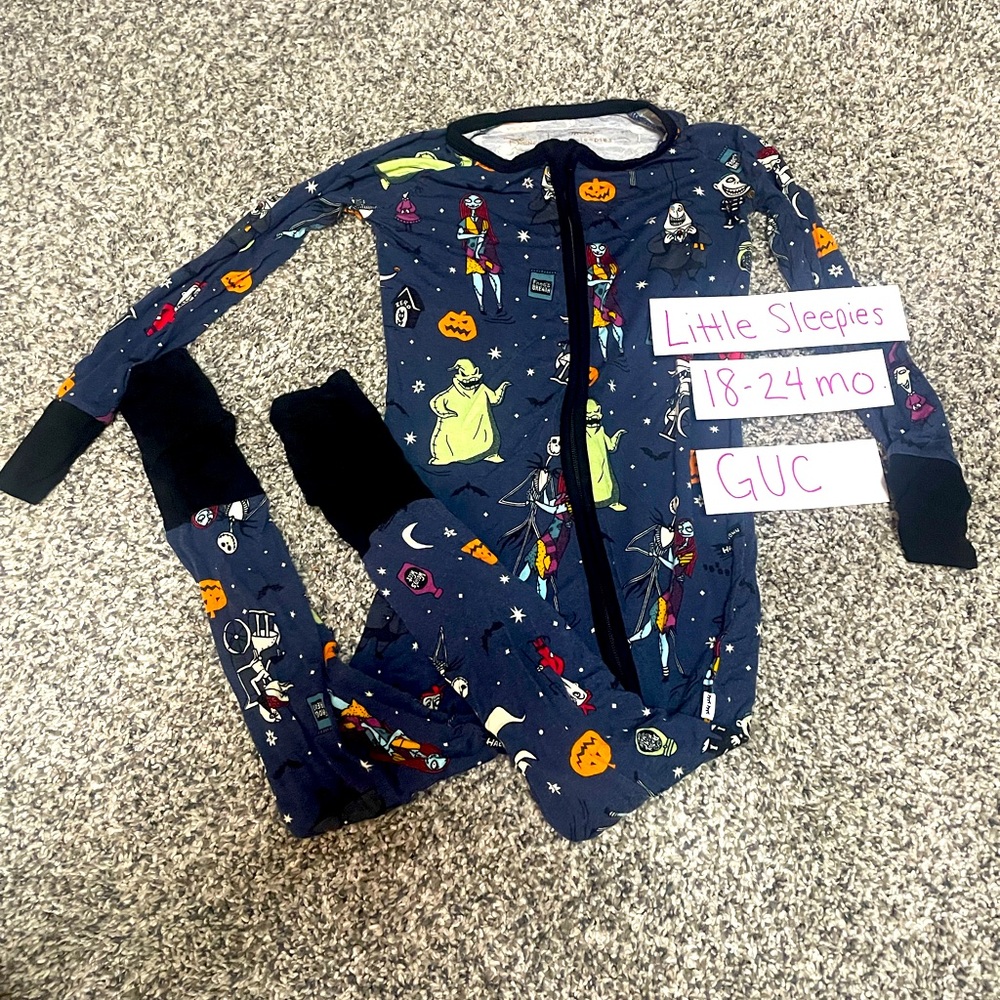 Little Sleepies Nightmare Before Christmas Convertible Zippie